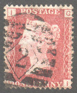 Great Britain Scott 33 Used Plate 73 - GI - Click Image to Close